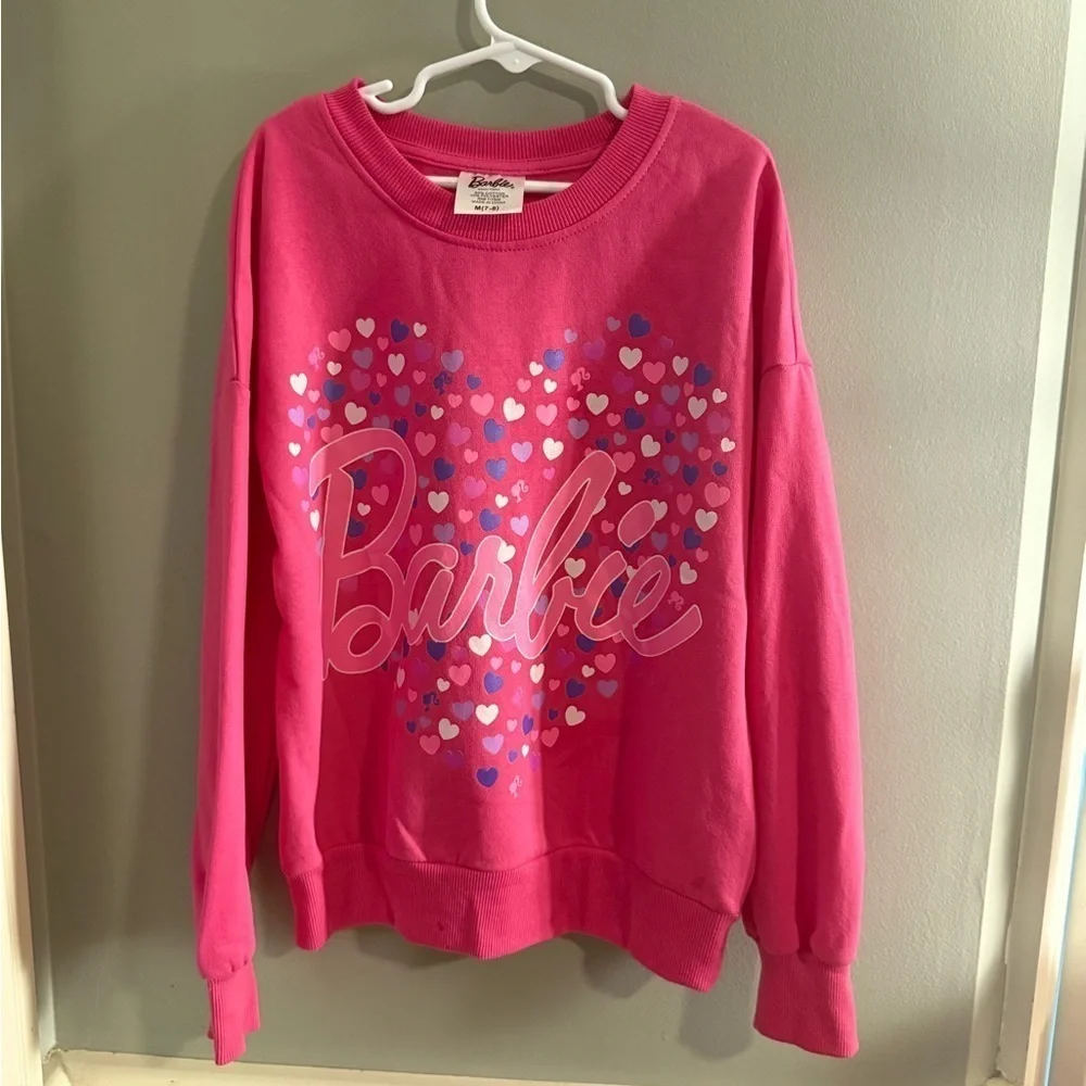 NWT Barbie Pink and Purple Crew Neck Sweatshirt